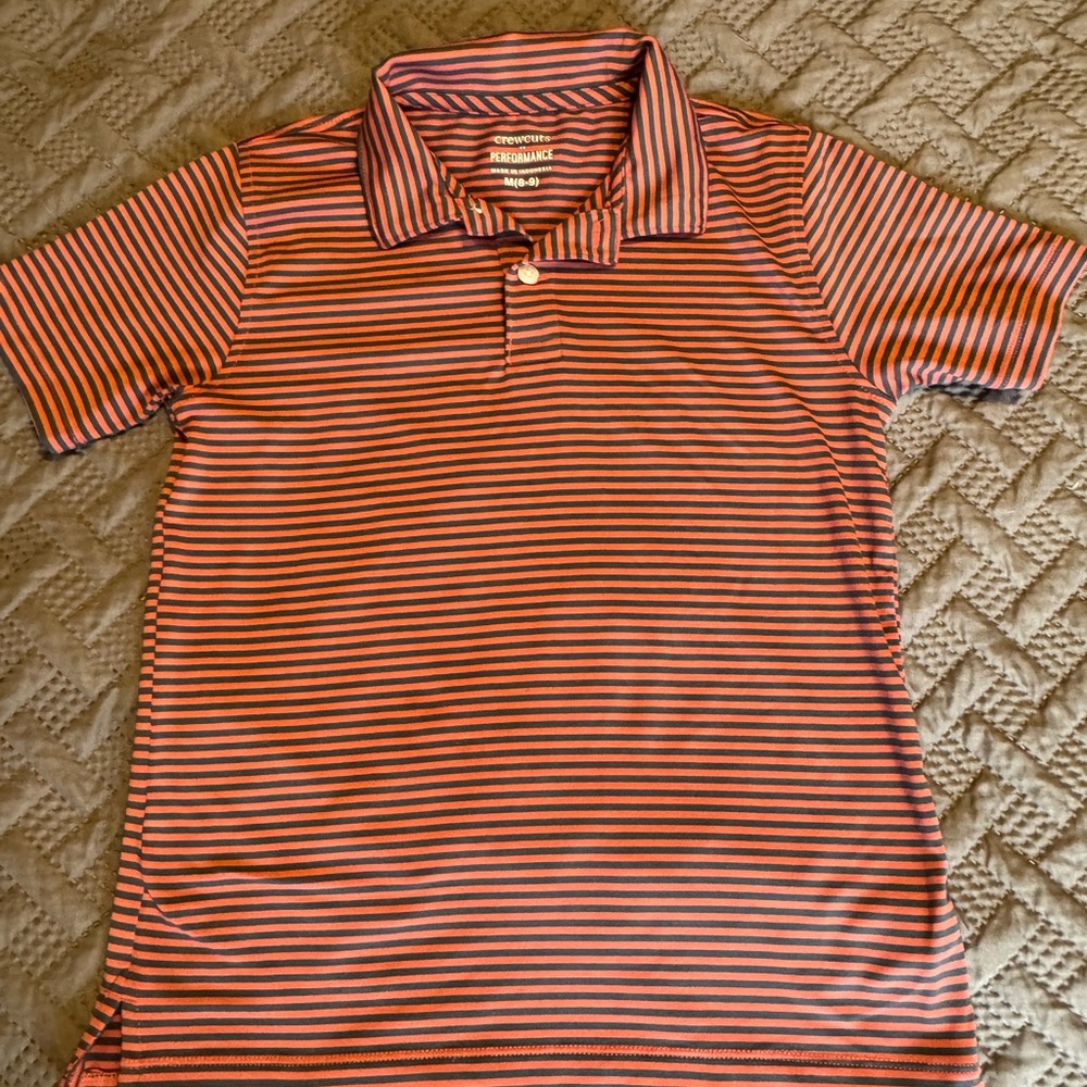 Crewcuts / J. Crew boys’ moisture-wicking polo size M 8/9